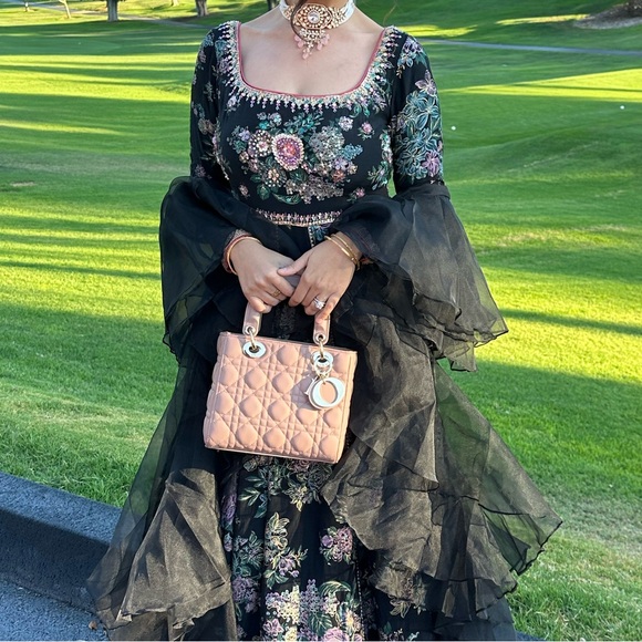 Small Lady Dior, Blush Cannage Lambskin - Picture 10 of 13